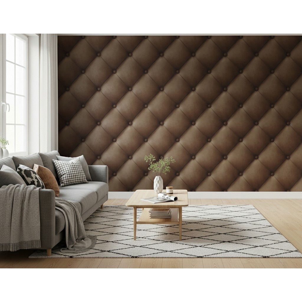Papel de Parede - Lindo desenho 3D Vinílico Alto Relevo - Rolo 10m x 53cm Importado Preço Atacado