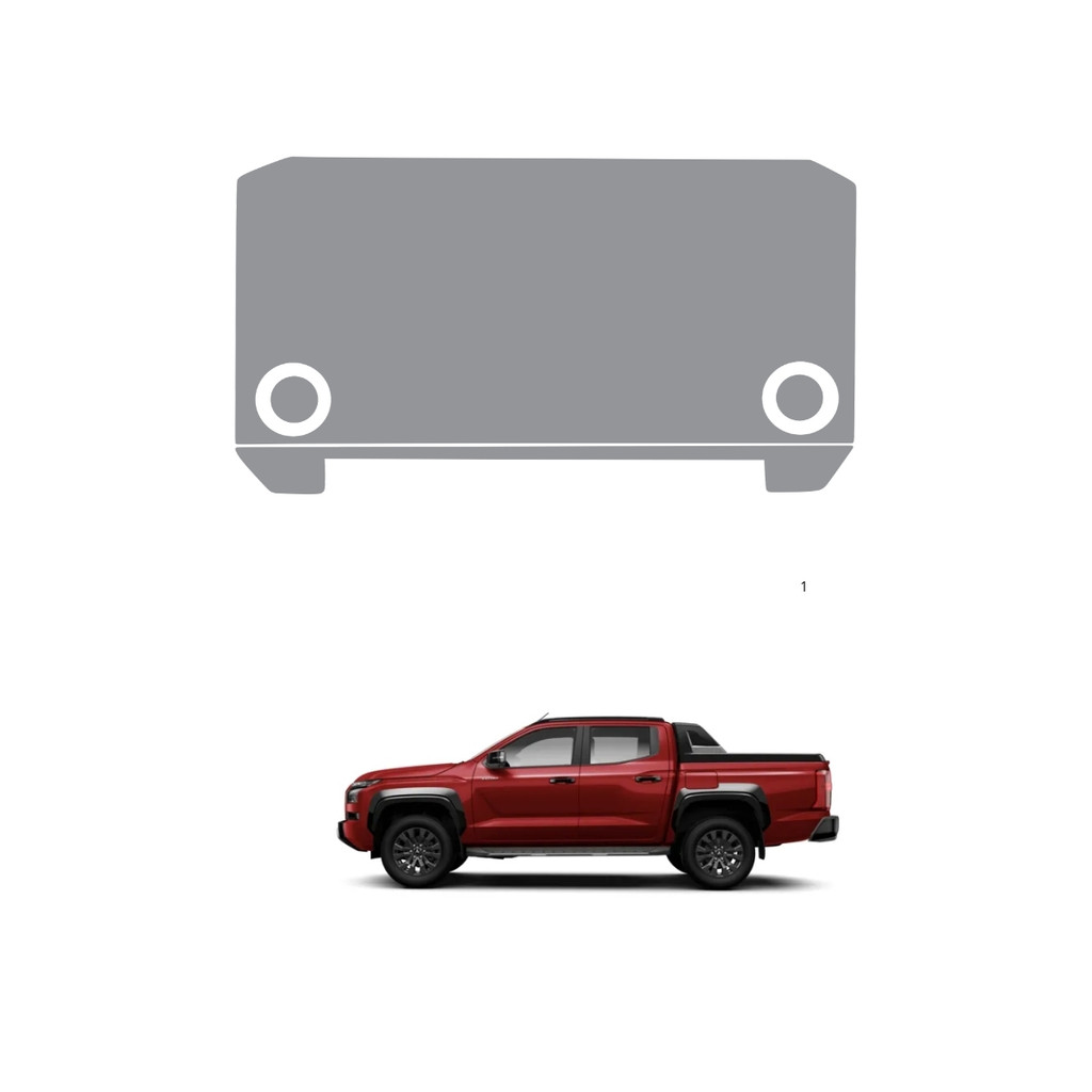 Película PPF Proteção Kit Multimídia Mitsubishi Nova Triton Katana 2026 2027 Transparente TPU Anti Risco