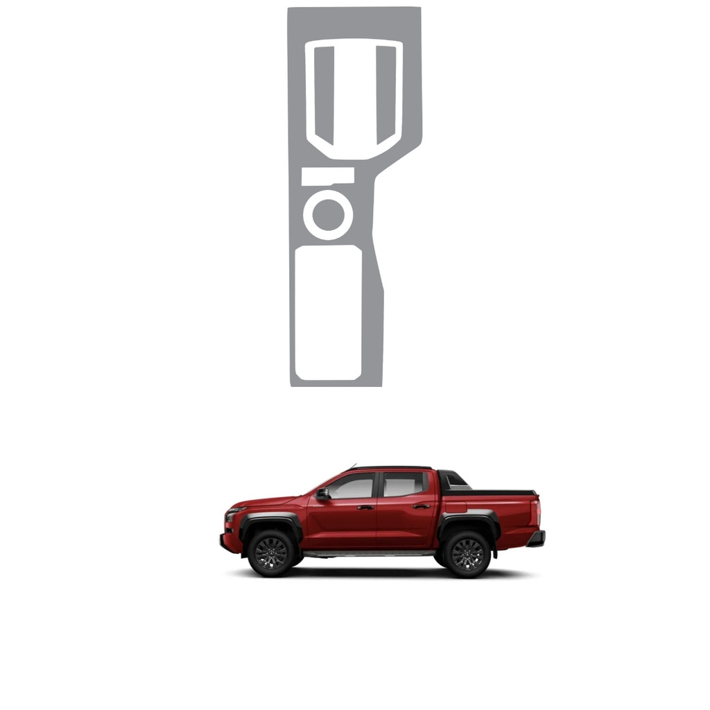 Película PPF Proteção Kit Console Central Mitsubishi Nova Triton Katana 2026 2027 Transparente TPU Anti Risco