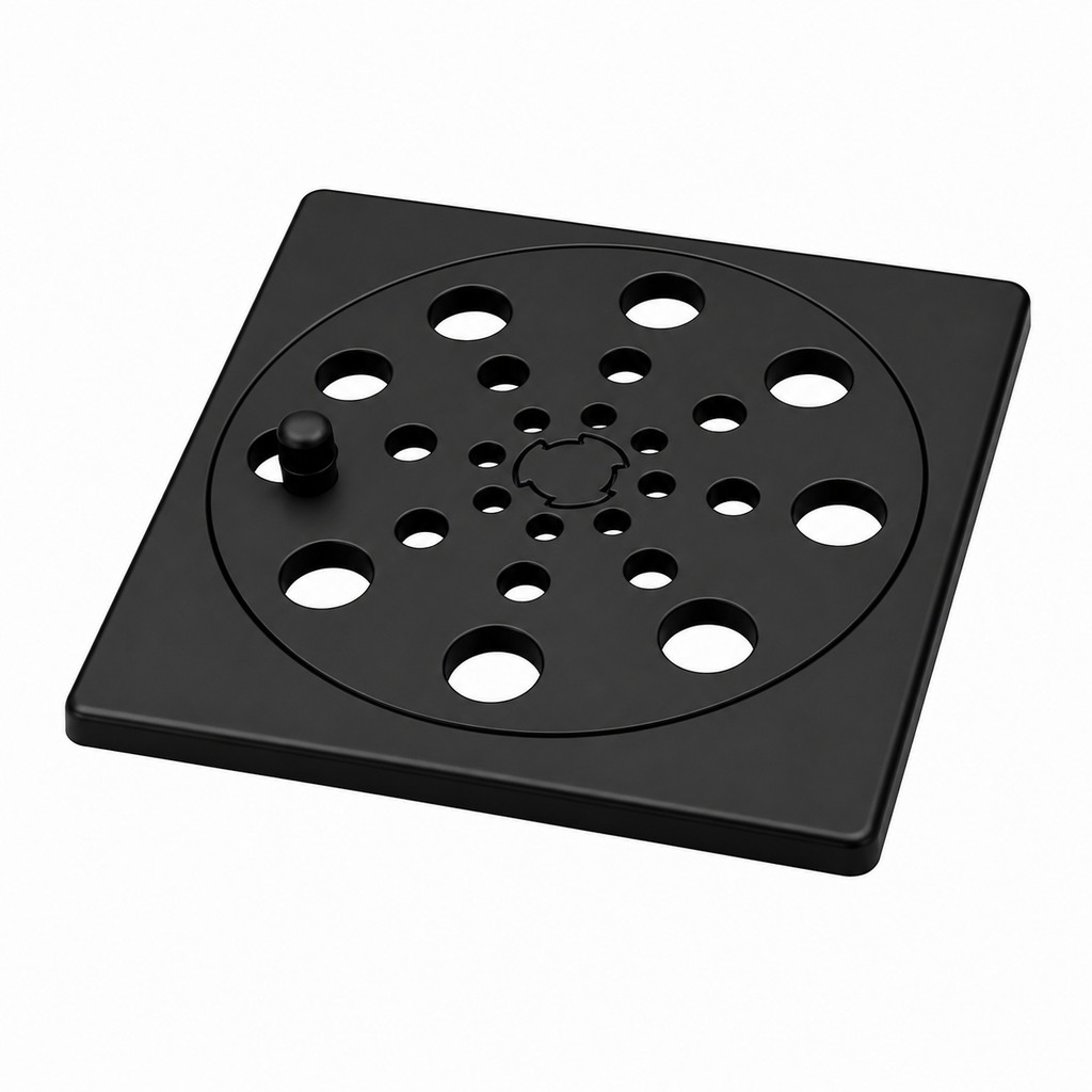 GRELHA ABRE E FECHA SEM PORTA GRELHA BASIC 10X10 - PRETO