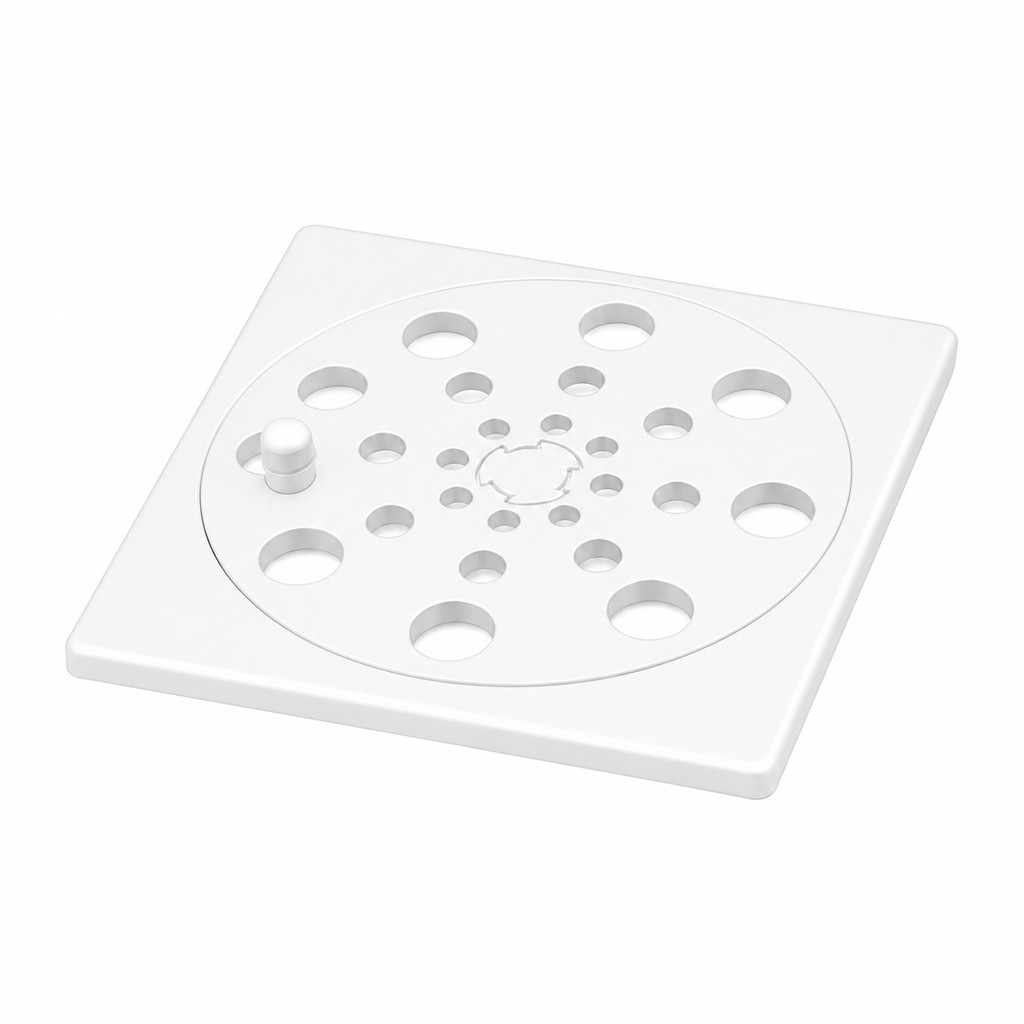 GRELHA ABRE E FECHA SEM PORTA GRELHA BASIC 10X10 - BRANCO