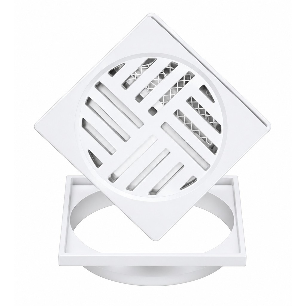 GRELHA COM DISPOSITIVO ANTI-INSETO COMPLETO BASIC 10X10 - BRANCO