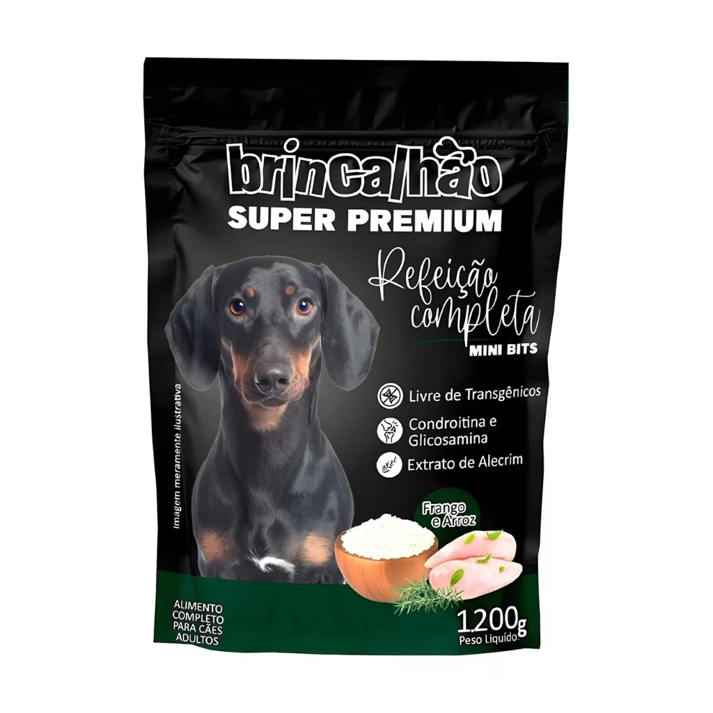 Ração Premium Especial Raças Pequenas Frango e Arroz Nutrição Completa para Cães Adultos 1,20kg