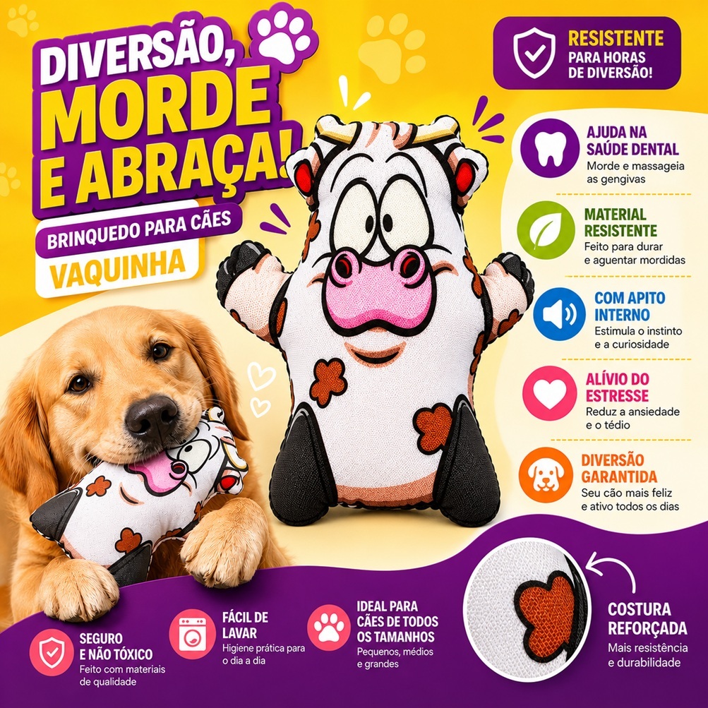 Pelúcia para cachorro e gato - Pequeno Pork - Qualidade Premium - Envio Imediato