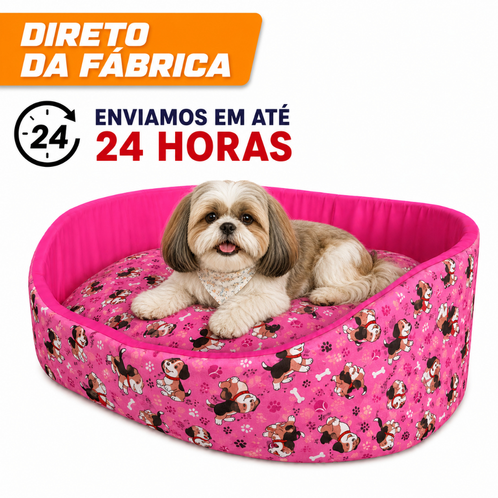 Cama Para Cachorro Caminha Pet Pequena ao Grande Enchimento Premium