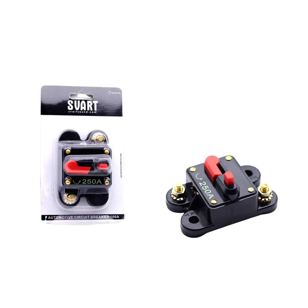 Disjuntor Som Automotivo 250AMP Svart Tech One - PW-B-0754