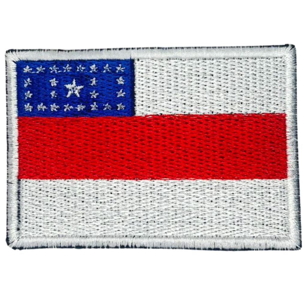 Patch Bordado Bandeira do Amazonas com Velcro Colorido Estado Brasileiro