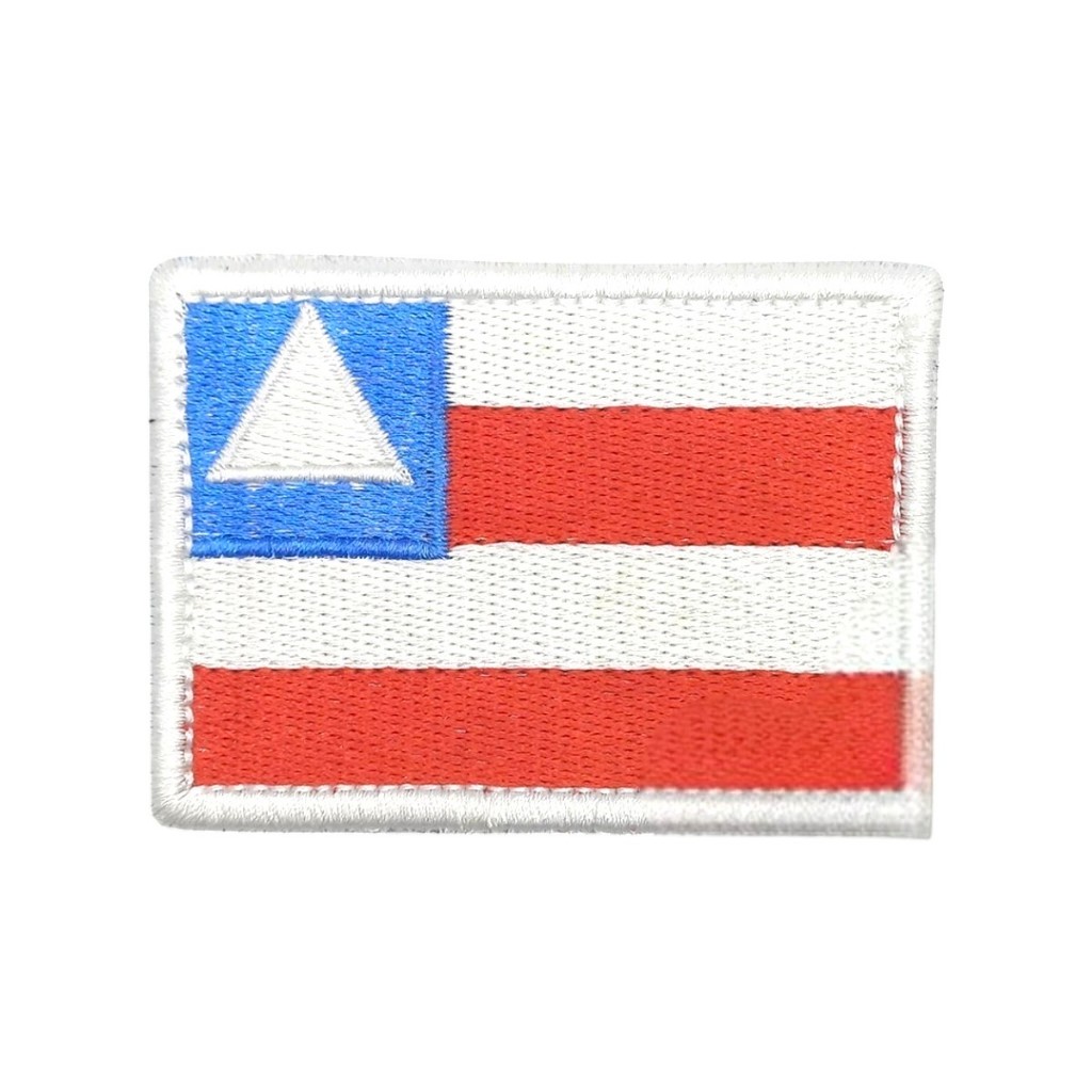 Patch Emblema Bandeira Estado Bahia Bordado com Velcro