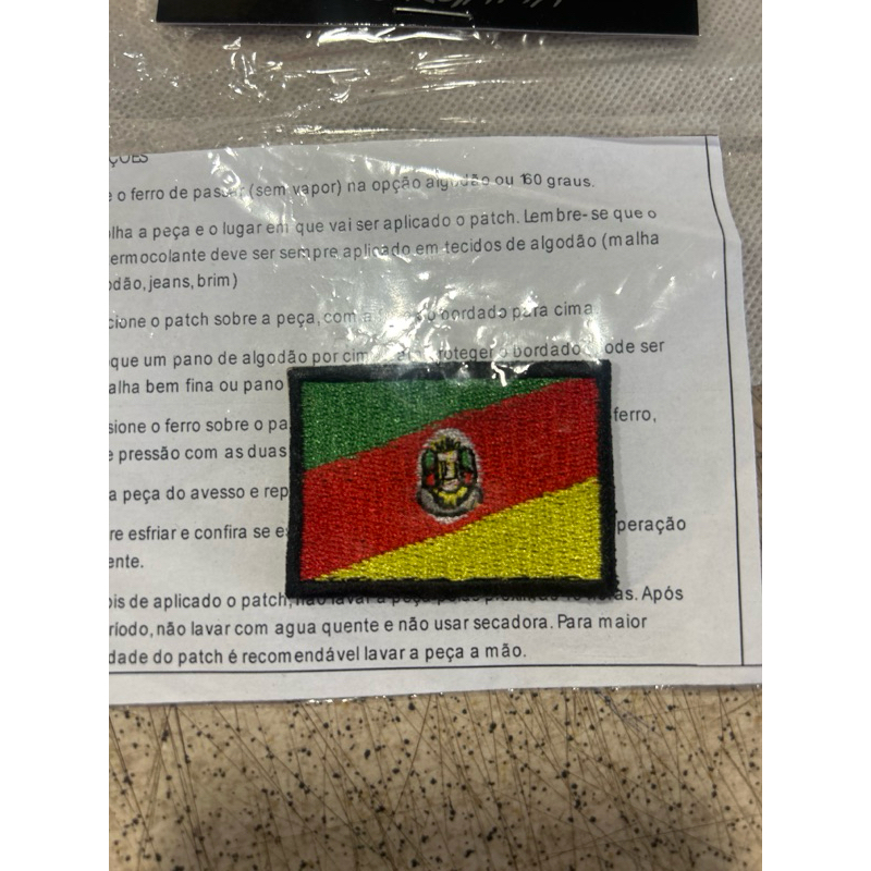 Patch bordado bandeira dos estados do Brasil com termocolante