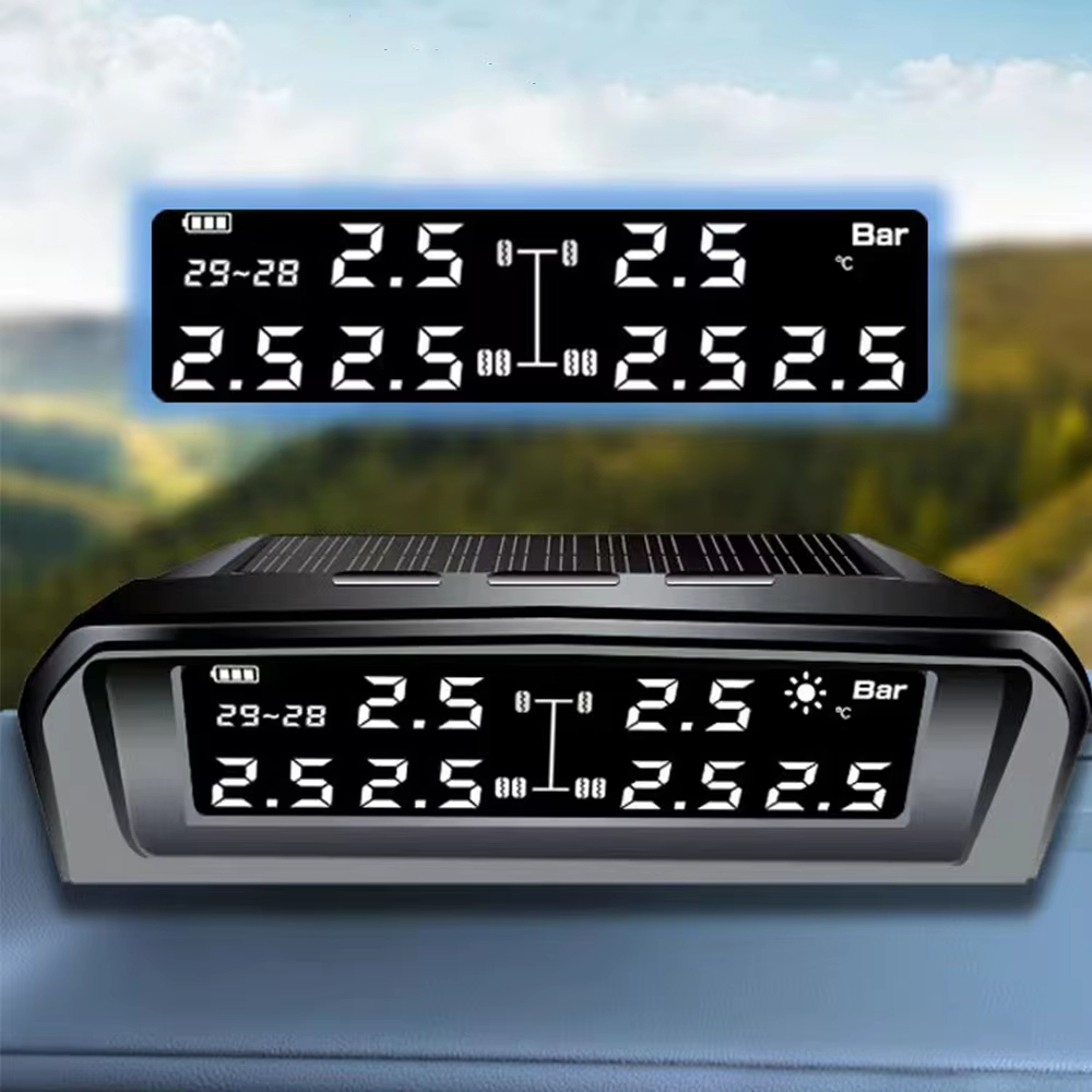 Caminhão RV TPMS Com 6 Sensores Externos Sistema De Monitoramento De Pressão Dos Pneus Alarme De Temperatura De Carro