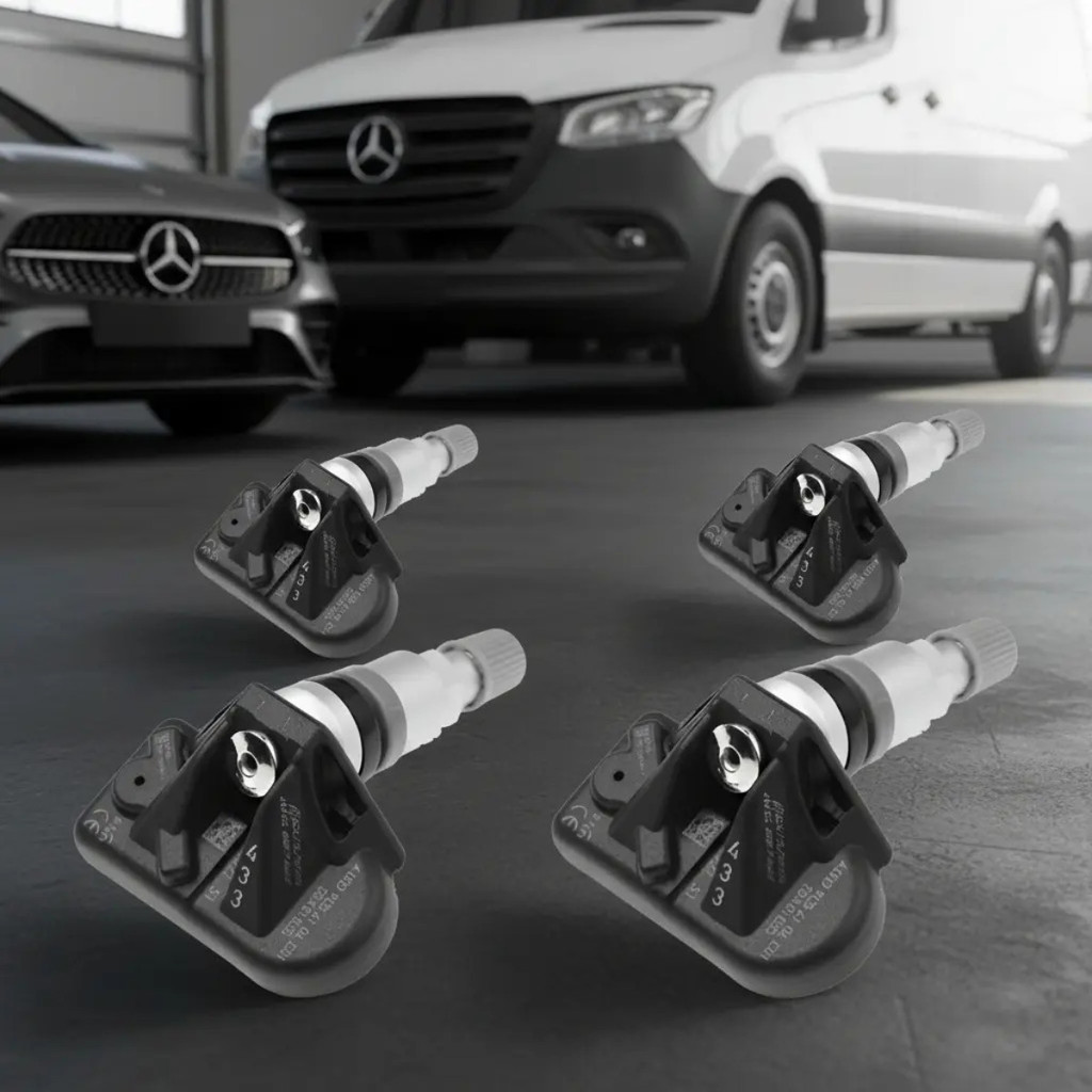 Kit 4 Sensores TPMS Pressão Pneus Mercedes CLA GLA AMG 433MHz Original Alta Precisão A0009054104