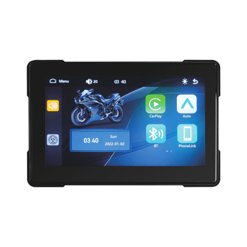 Tela Multimídia para Moto Roadstar RS-525BR M Pro Line CarPlay Android Auto 5 pol IPS Bluetooth IPX67 12v