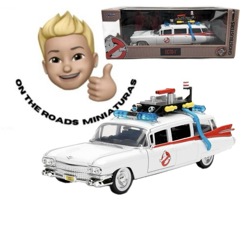 Miniatura Cadillac Ecto - 1 Caça Fantasmas (Ghostbusters X Transformers) - Jada Toys - 1/24