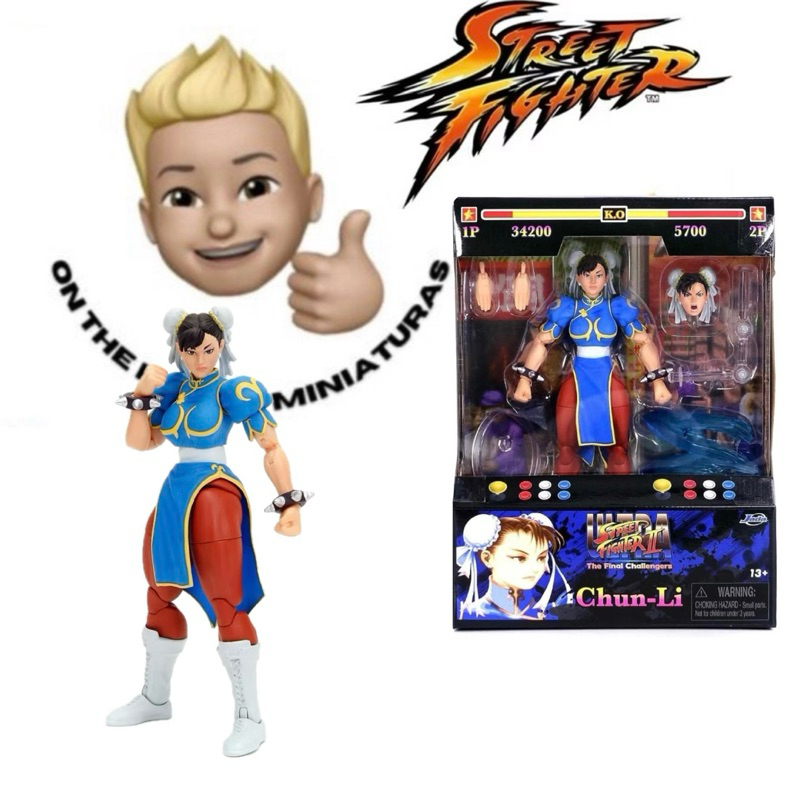 Miniatura Action Street Figther ll Ultra - Chun-li - Jada Toys