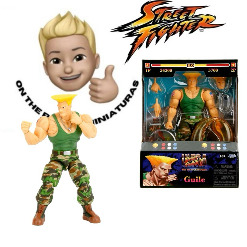 Miniatura Action Guile Street Fighter ll Ultra - Jada Toys