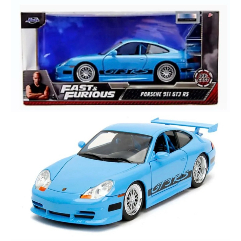 Miniatura Velozes e Furiosos - Porsche 911 GT3 RS Azul 1/24 Jada Toys Fast & Furious