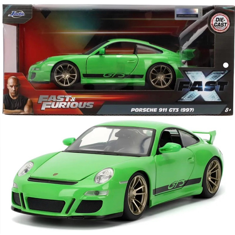 Miniatura Jada Toys Velozes e Furiosos - Porsche 911 GT3 (997) 1/24 Fast & Furious