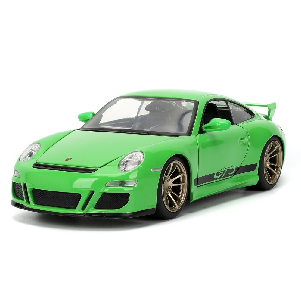 Miniatura Carro Porsche 911 GT3 997 (2007) - Velozes e Furiosos - Verde - 1:24 - Jada Toys