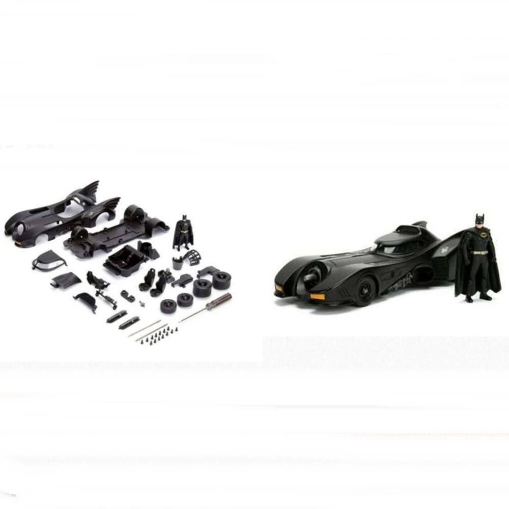 Kit de Montar Miniatura Batmóvel (1989) - c/ Figura - Hollywood Rides - 1:24 - Jada Toysa Toys