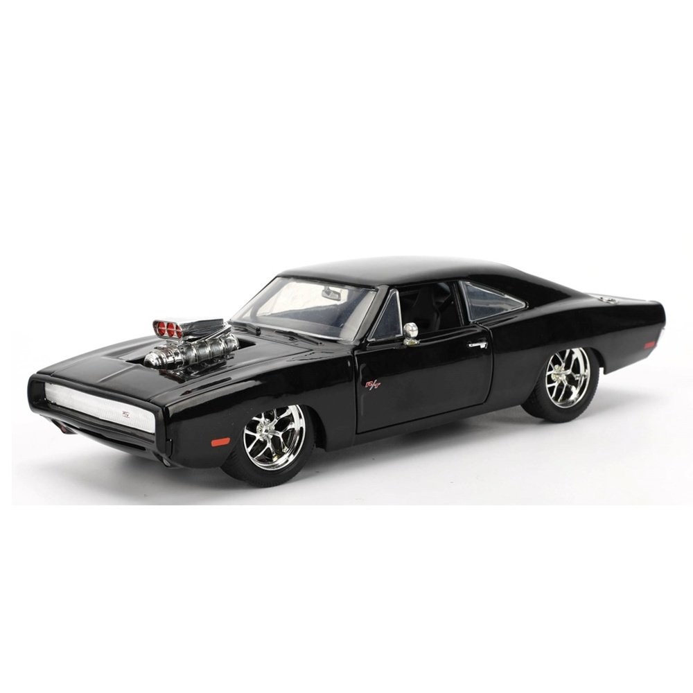 Miniatura Carro Dodge Charger R/T (1970) - Velozes e Furiosos - Preto - 1:24 - Jada Toys