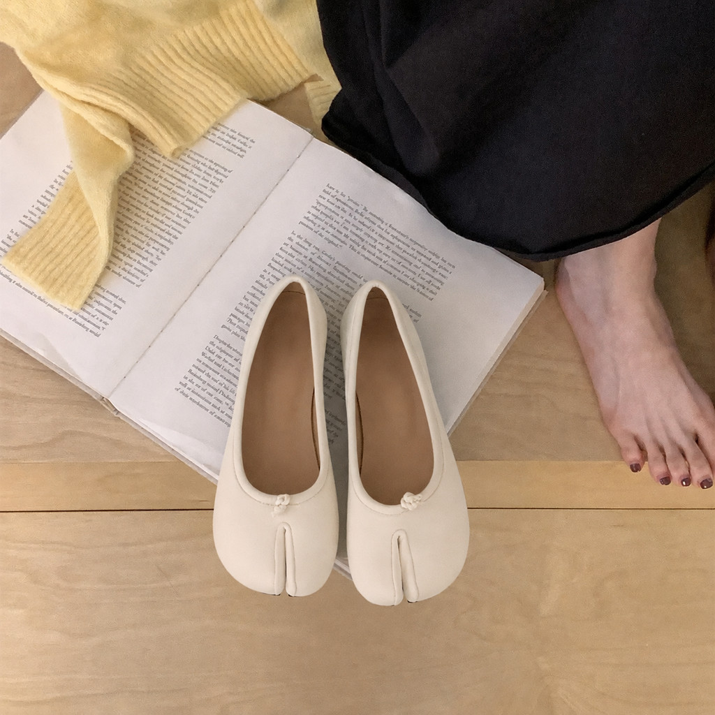 Sapatilhas Femininas Tabi Split Toe Soft Respirável Antiderrapante Leve Para Caminhada Diária Sapatos Casuais