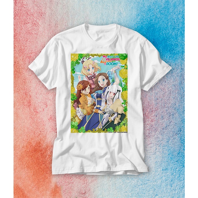 Camiseta unissex My next life as a villainess all routes lead to doom! anime otaku