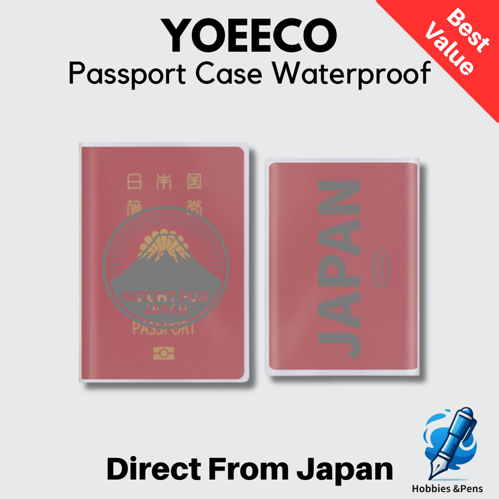 Yoeeco Clear Passport Case Waterproof Travel Cover with Card Pocket 1 Piece