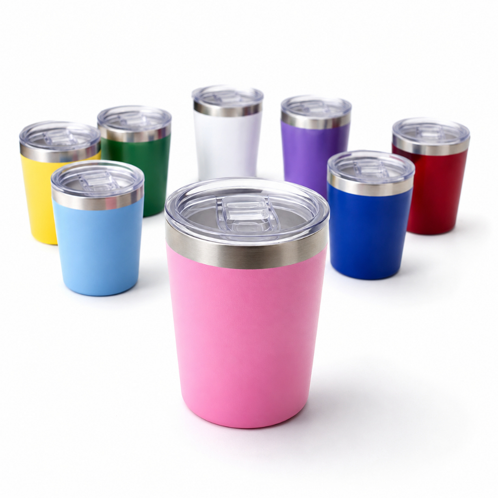 Copo Térmico Aço Inox com Tampa Acrílico 240ML Removível Quente ou Gelado ENVIO IMEDIATO!!