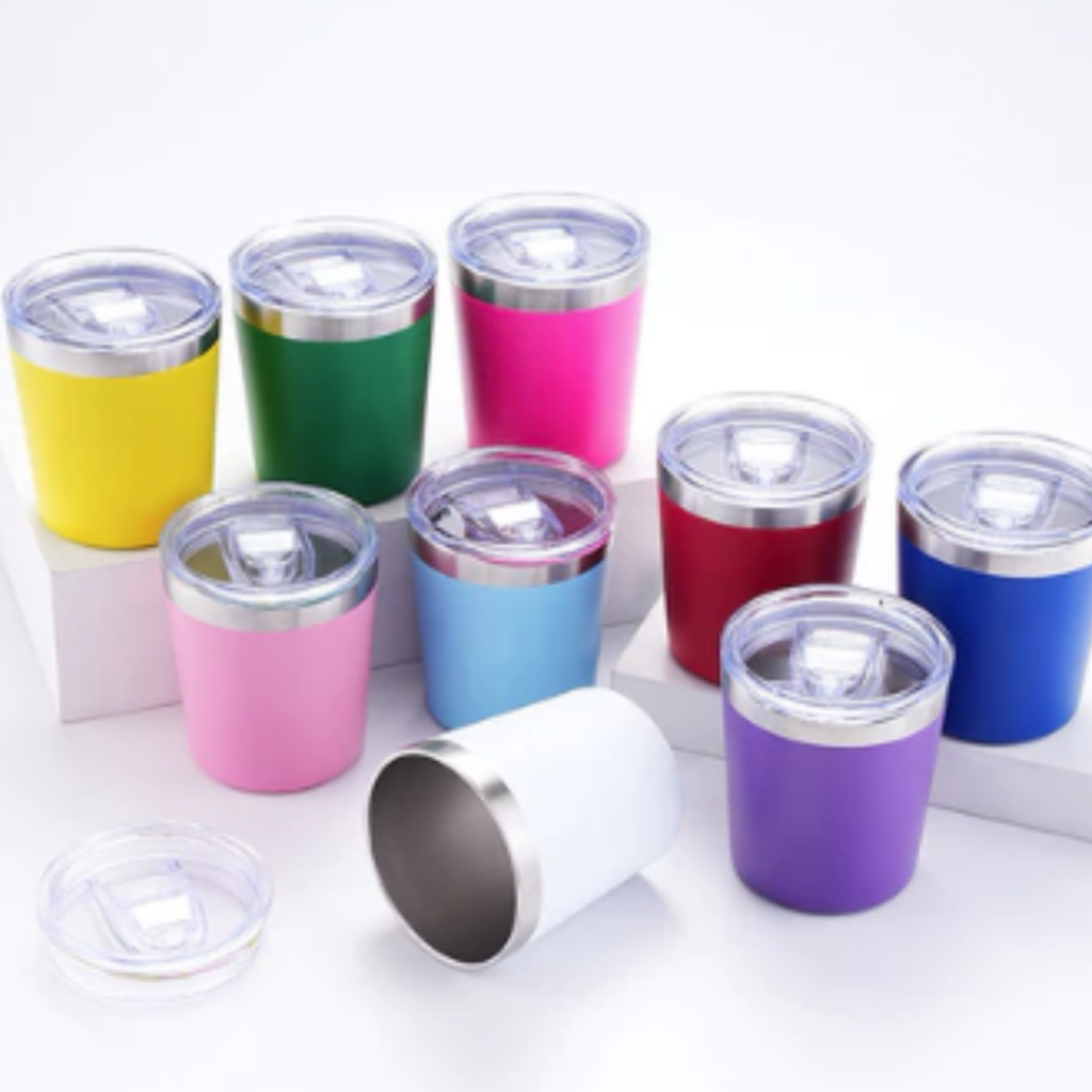 Copo Térmico Caneca Aço Inox com tampa para Bedida Quente Frio Cerveja Café 240ml