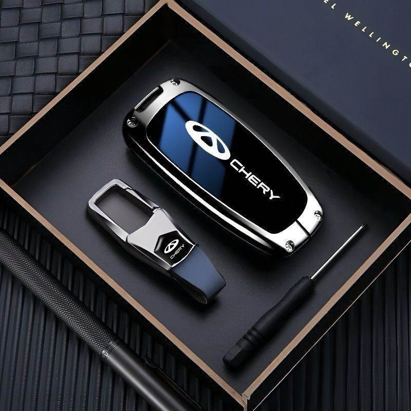 Capa protetora de chave de carro em liga de zinco Chery é adequada para Tiggo 8 pro, Ariza 87, Exploration 06, Fengyun a