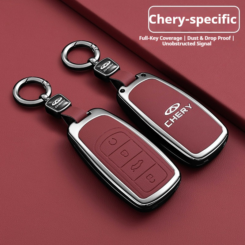 Capa Protetora de Chave de Carro em Liga de Zinco Para Chery Tiggo 7 phev Omoda 5 E5 C9 Jaecoo J7 8 9 arrizo 5 Plus