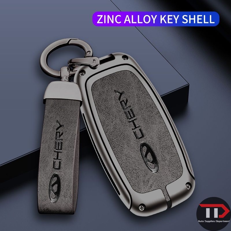 New Capa Para Chaveiro De Liga De Zinco Carro Chery Tiggo 8 Pro plus Novo 5 7pro Shell Holder Porta-Chaves Proteção Sem