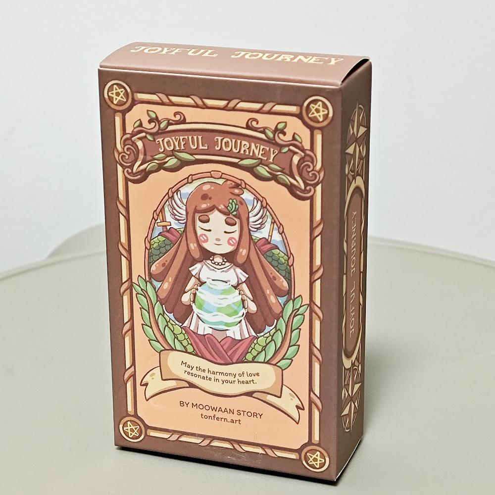 10.3 * 6cm Joyful Journey Tarot Rider-waite System Cartoon Cute Deck 79 Pcs Cards (Inclui 1 Cartão Especial)