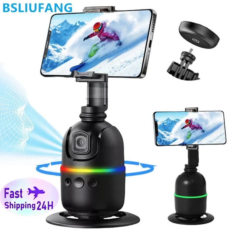 BSLIUFANG AI Gimbal Inteligente 360 ° Selfie Stick Auto Face Tracking Rotação Para Smartphone Vídeo Vlog Estabilizador S