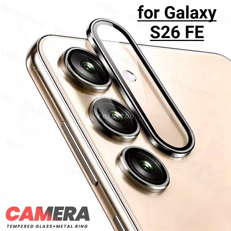 Para Samsung Galaxy S26 FE CD Liga De Alumínio Metal Protetor De Lente De Câmera Tampa De Anel GalaxyS26 S26FE Pára-Choq
