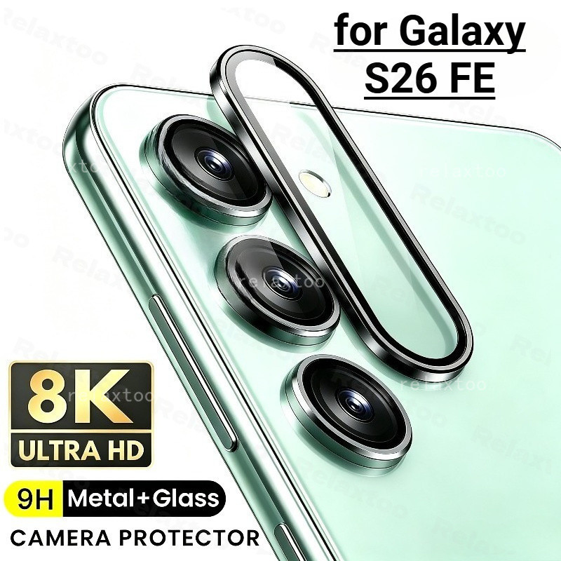 Para Samsung Galaxy S26 FE Liga De Alumínio Metal Lente Da Câmera Filme Vidro Temperado GalaxyS26 S26FE Anti Risco Telef