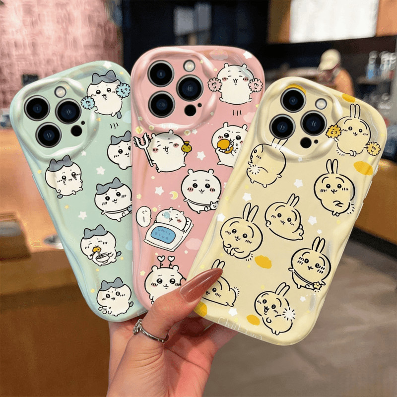 Adorável Dos Desenhos Animados Chiikawa Caso Capa Para Samsung Galaxy S26 S25 Ultra Plus S26FE De Celular Onda Macia Lad