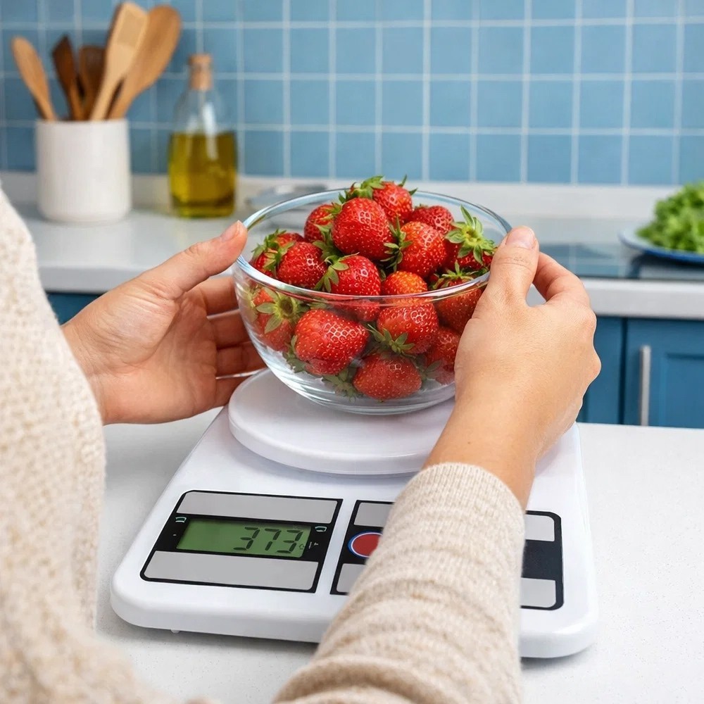 Balança Digital Precisão 10kg Cozinha Alimentação Medidor Portátil Achadinhos