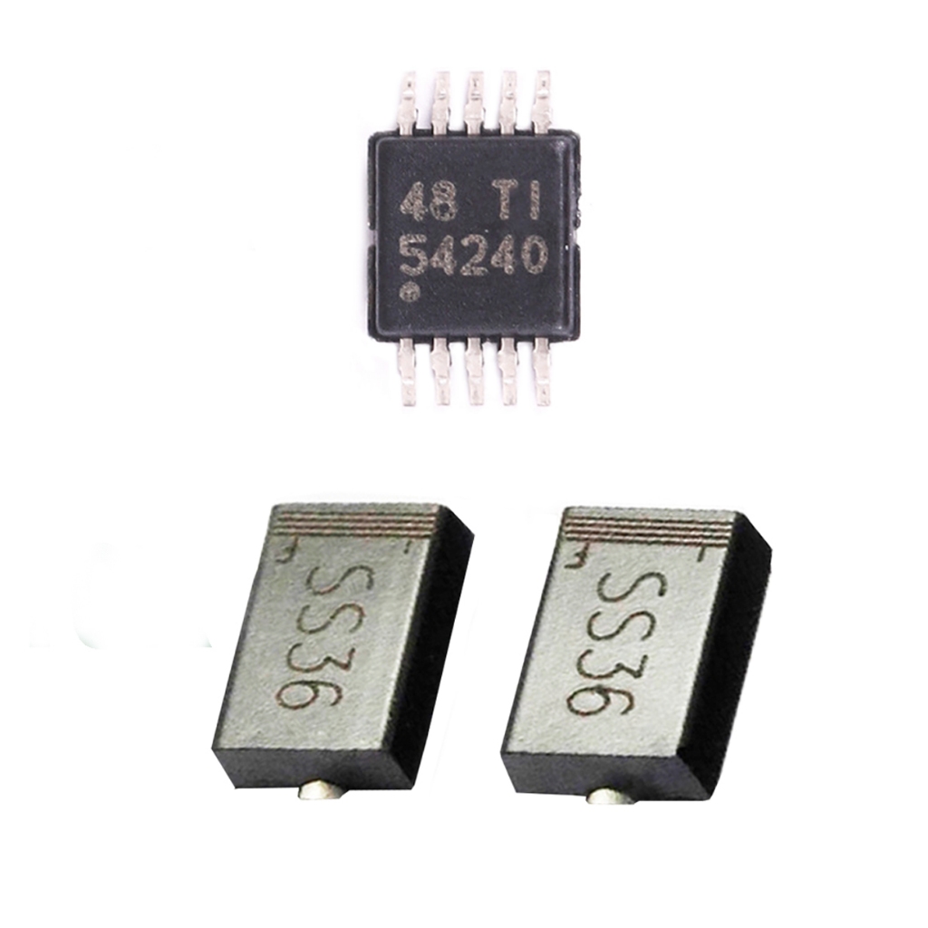 3x Tps Ci 54240 + 10X Diodo Ss36 60v tps54240