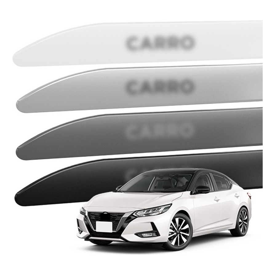 Friso Lateral Porta Nissan Sentra Cinza Granito 2007 A 2009