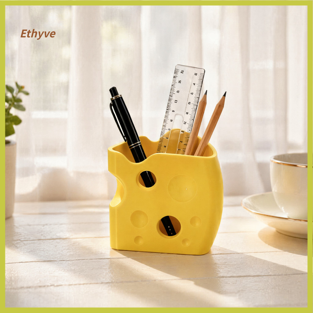 Cheese Shaped Desktop Organizer Decorative Key Holder for Entryway Cute Yellow Shape Storage Box – 3d Printed Plastic