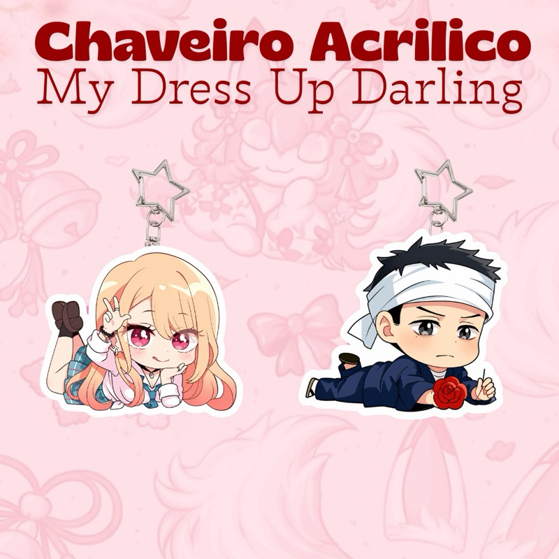 Chaveiro Acrílico My Dress Up Darling Marin Gojo