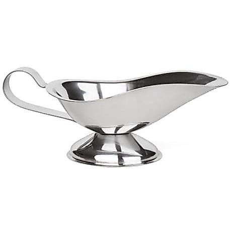 MOLHEIRA DE INOX/VIDRO Dispenser Molho Aço Inox Com Alça Para Servir