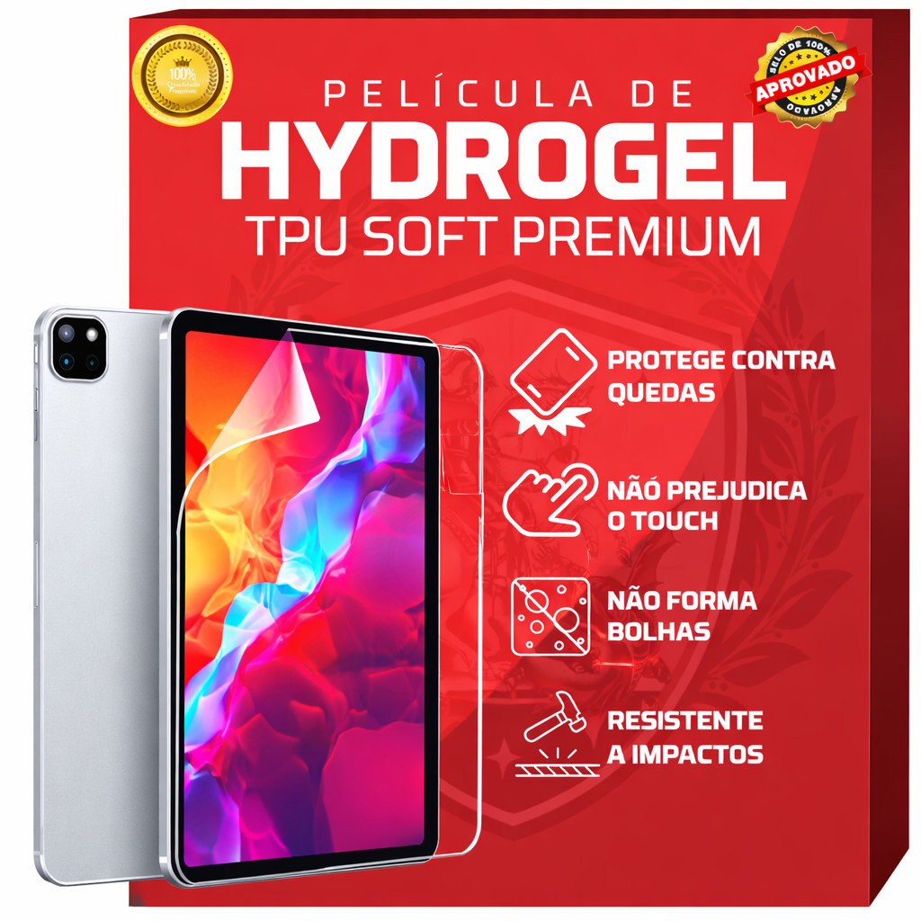 Película Hidrogel Premium HD p/ Todos Apple Ipad pro 9 ao Ipad 11 2012 a 2025 modelos PRO AIR MINI para Todos os modelos