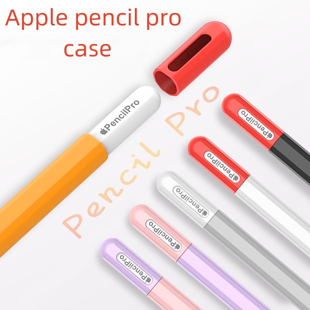 Para A Apple Pencil Pro Case Capa Protetora De Silicone Retro Pele iPad Touch Stylus Pen