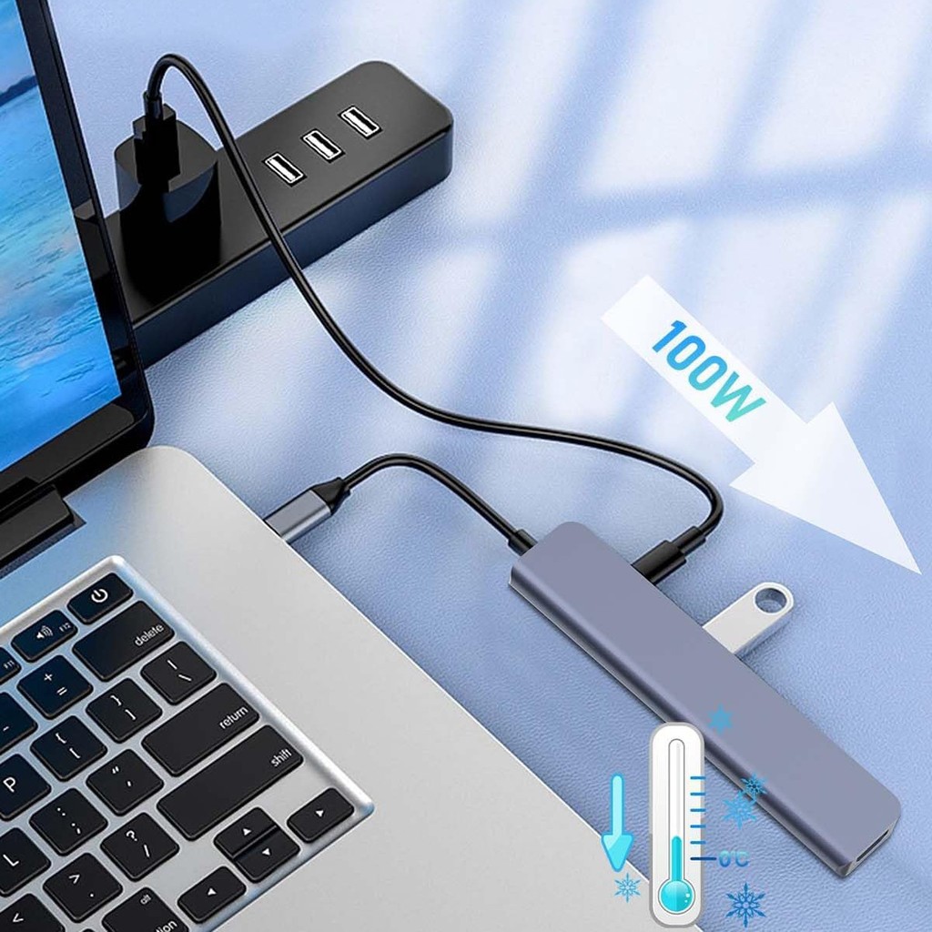 Usb Hub Type C Hdmi Para Apple Macbook Air Pro M1 Ipad Dock
