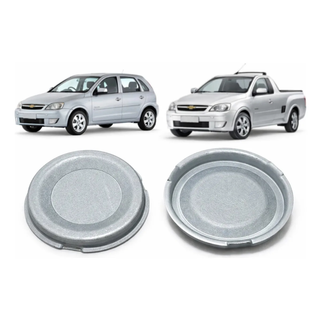 Kit Calota Traseira Meriva 2002 A 2011 Cubo Roda Par Montana 1ªgeração 2003 a 2012 Corsa a partir de 2002