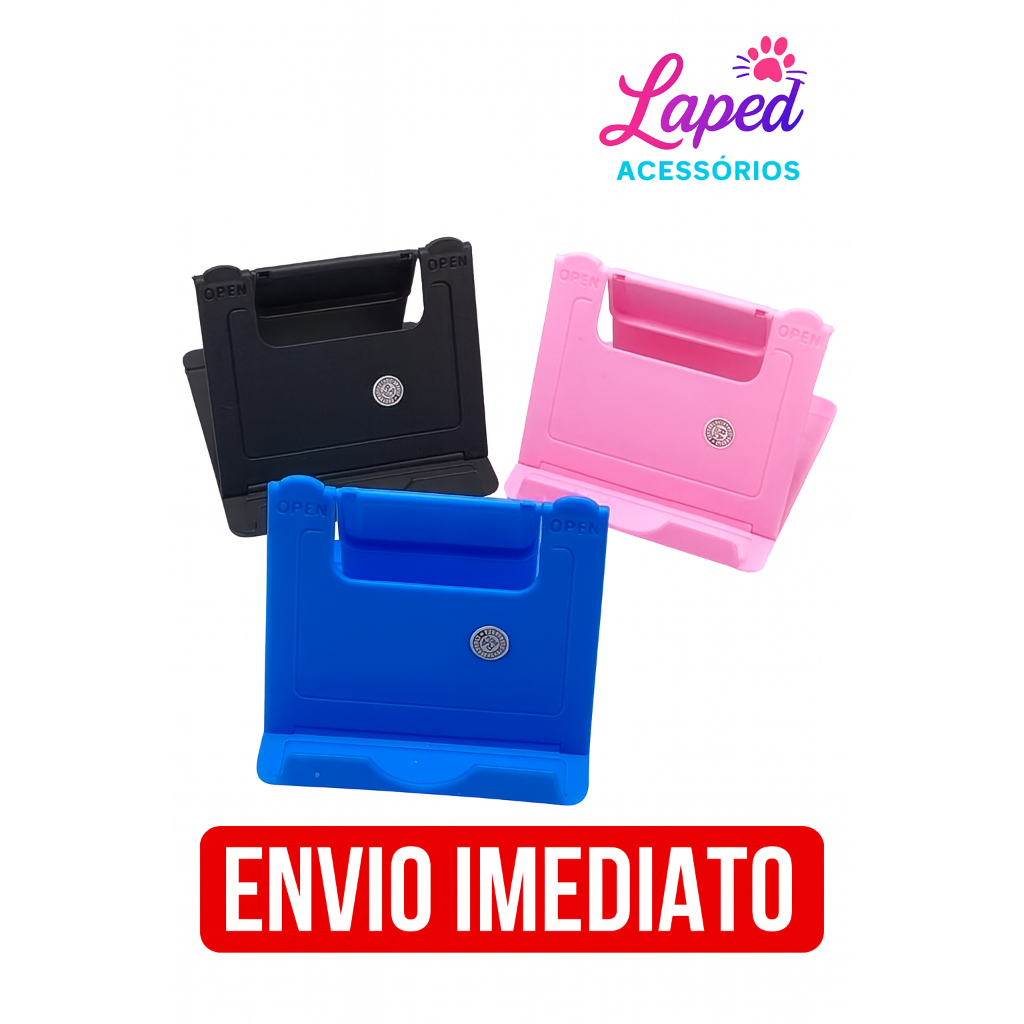 Suporte para Celular de mesa Universal e Tablet Ajustavel LEY-222