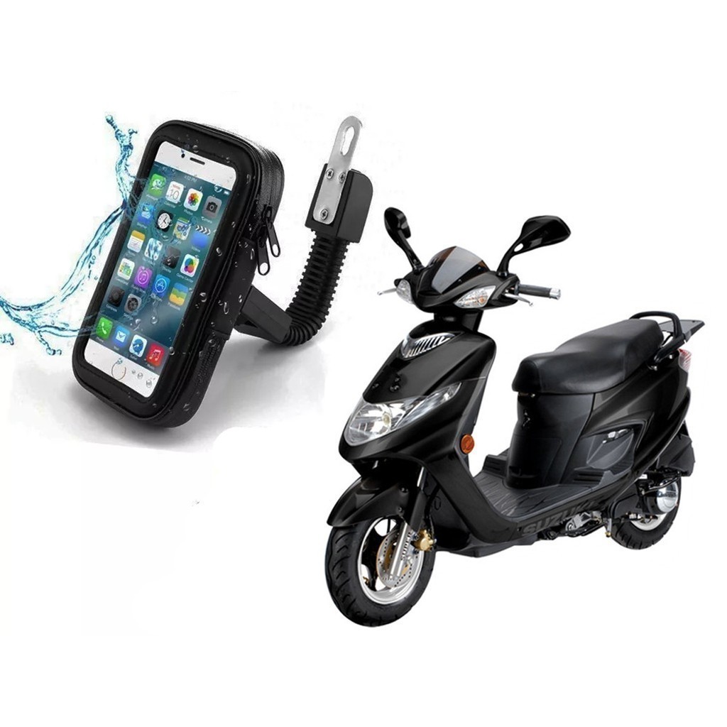 Suporte Celular com Bolsa À Prova D'água p/ Moto boy Bike Bicicleta GPS Retrovisor Guidão 7 polegada LEHMOX LEY-2121