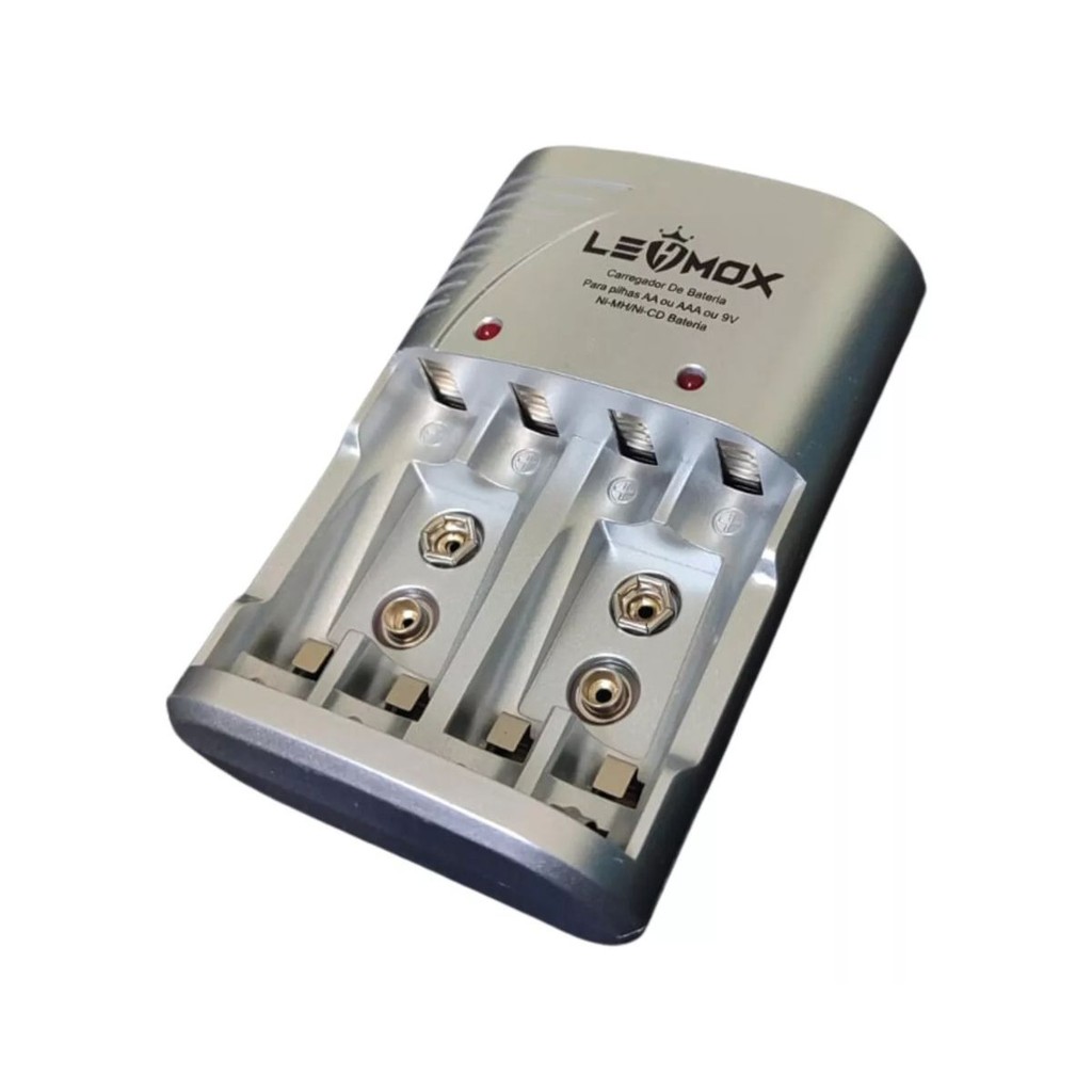 Carregador Kit De Pilhas E Baterias Super Rapido Bivolt Ley2048 portatil